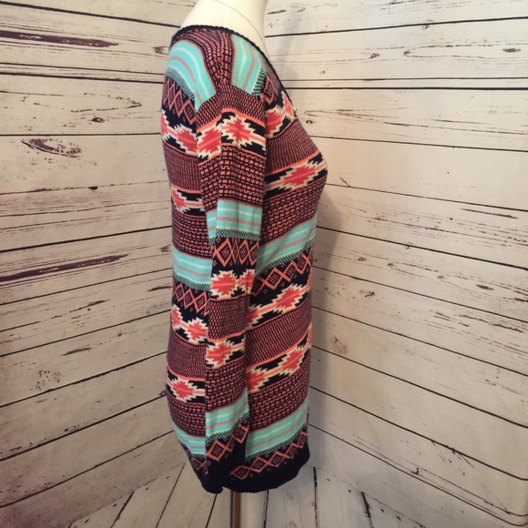 Cotton Emporium Multi-Colored Aztec Sweater - Picture 5 of 5